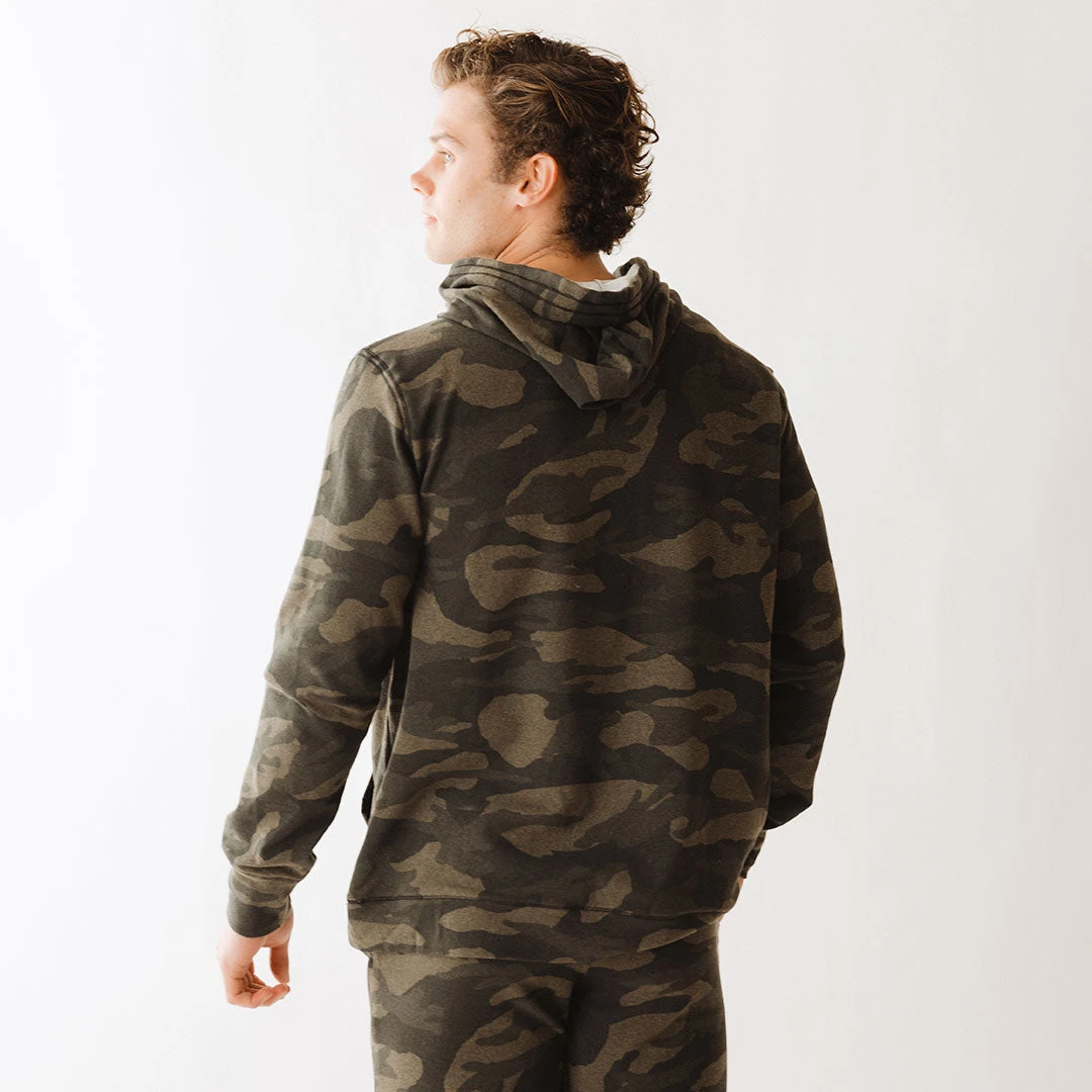 Men's Hoodie, Green Camo 10 Men's Hoodie, Green Camo - Image 8