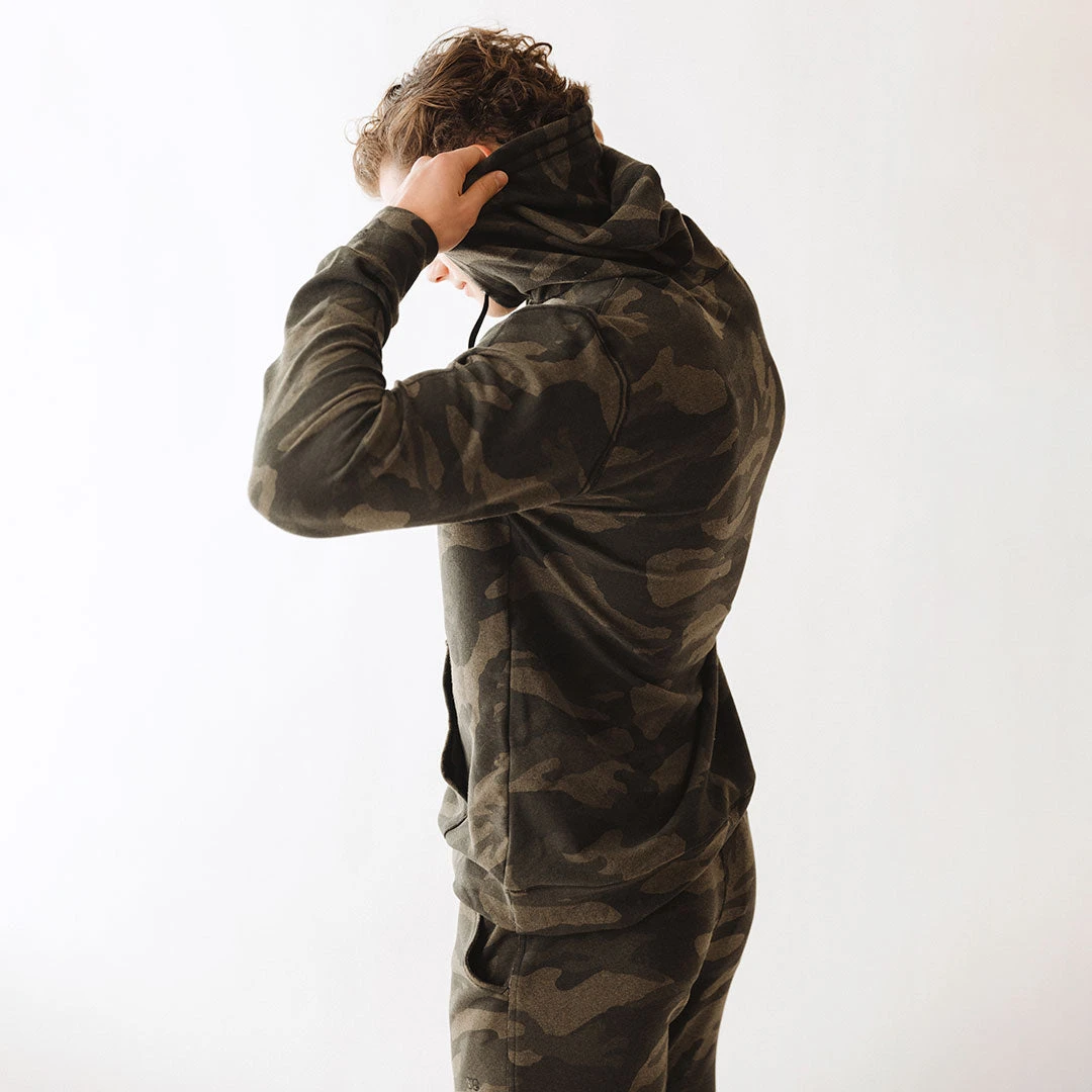 Men's Hoodie, Green Camo 9 Men's Hoodie, Green Camo - Image 7
