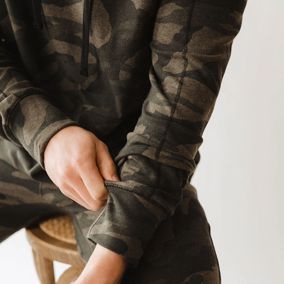 Men's Hoodie, Green Camo 13 Men's Hoodie, Green Camo - Image 11