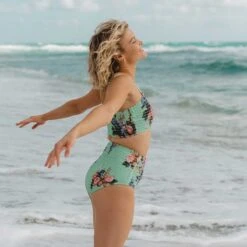 Rose Mint Smocked High-Waisted Bottoms 25 Rose Mint Smocked High-Waisted Bottoms -Clothing Promotional Store 369A9010