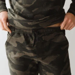 Men's At Ease Joggers, Green Camo -Clothing Promotional Store 369A9040final