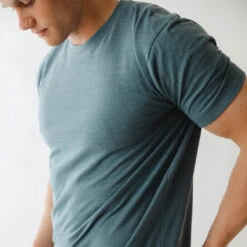 Men's Classic Tee, Heather Blue -Clothing Promotional Store 369A9348final