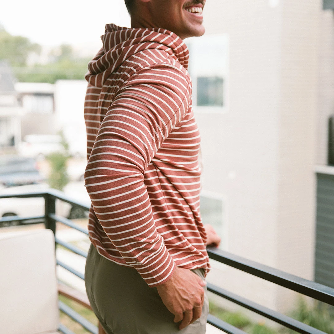 Men's Hoodie, Terracotta 6 Men's Hoodie, Terracotta - Image 4