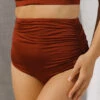Cinnamon Ruched High-Waisted Bottoms 2 Cinnamon Ruched High-Waisted Bottoms -Clothing Promotional Store 369A9374final