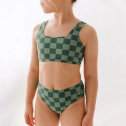 Mini Olivia Two-Piece Set, Green Check -Clothing Promotional Store 369A9491final 35d9c9a9 584b 439e 86e1 0d11fbd4f42f 1