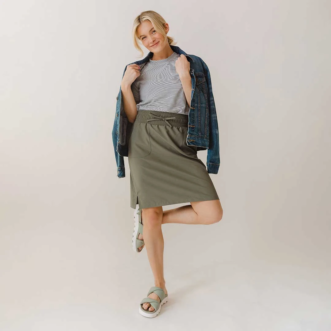 The Away Skirt, Olive 7 The Away Skirt, Olive - Image 5