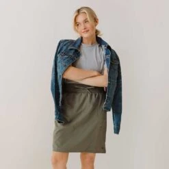 The Away Skirt, Olive 15 The Away Skirt, Olive -Clothing Promotional Store 369A9568final