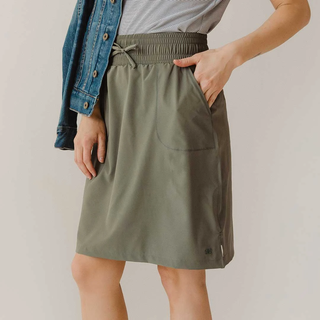 The Away Skirt, Olive 5 The Away Skirt, Olive - Image 3