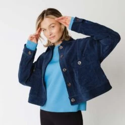 Corduroy Navy Button-Up -Clothing Promotional Store 369A9592final