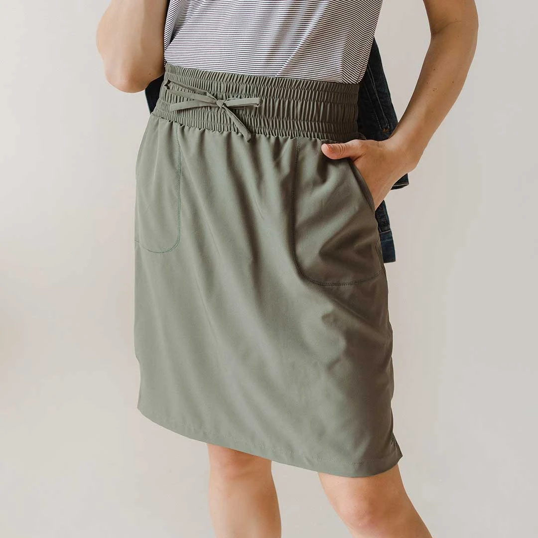 The Away Skirt, Olive 3 The Away Skirt, Olive