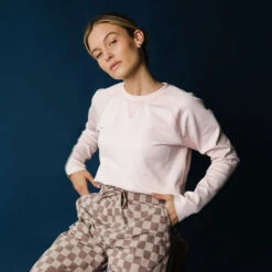 Blush Neo Crop Sweatshirt