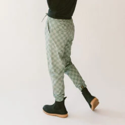 Destination Joggers, Olive Checkers -Clothing Promotional Store 369A9832final 1
