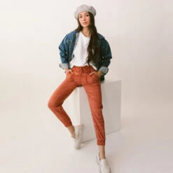 Destination Joggers, Rust Windowpane -Clothing Promotional Store 4 all