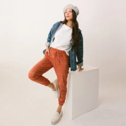 Destination Joggers, Rust Windowpane -Clothing Promotional Store 6 all