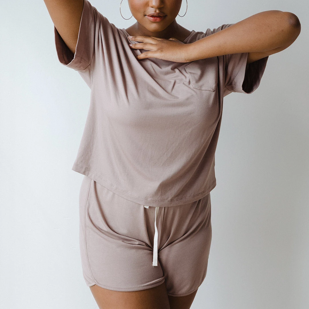 Serenity Shorts, Mocha 6 Serenity Shorts, Mocha - Image 4