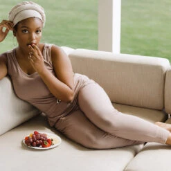 Serenity Tank Jumpsuit, Mocha -Clothing Promotional Store 89A5863final