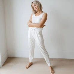 Serenity Tank Jumpsuit, Ivory -Clothing Promotional Store 89A6351