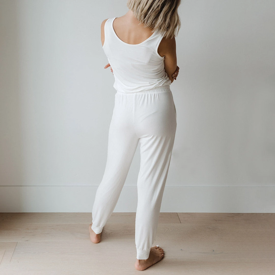 Serenity Tank Jumpsuit, Ivory 8 Serenity Tank Jumpsuit, Ivory - Image 6