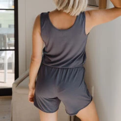 Serenity Tank Romper, Storm 14 Serenity Tank Romper, Storm -Clothing Promotional Store 89A7323