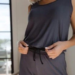 Serenity Tank Romper, Storm 15 Serenity Tank Romper, Storm -Clothing Promotional Store 89A7340