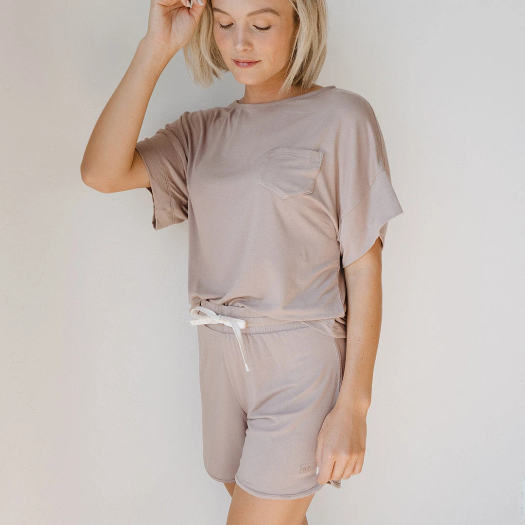 Serenity Shorts, Mocha 4 Serenity Shorts, Mocha - Image 2