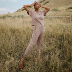 Serenity Harem Joggers, Mocha -Clothing Promotional Store 89A9467final 1