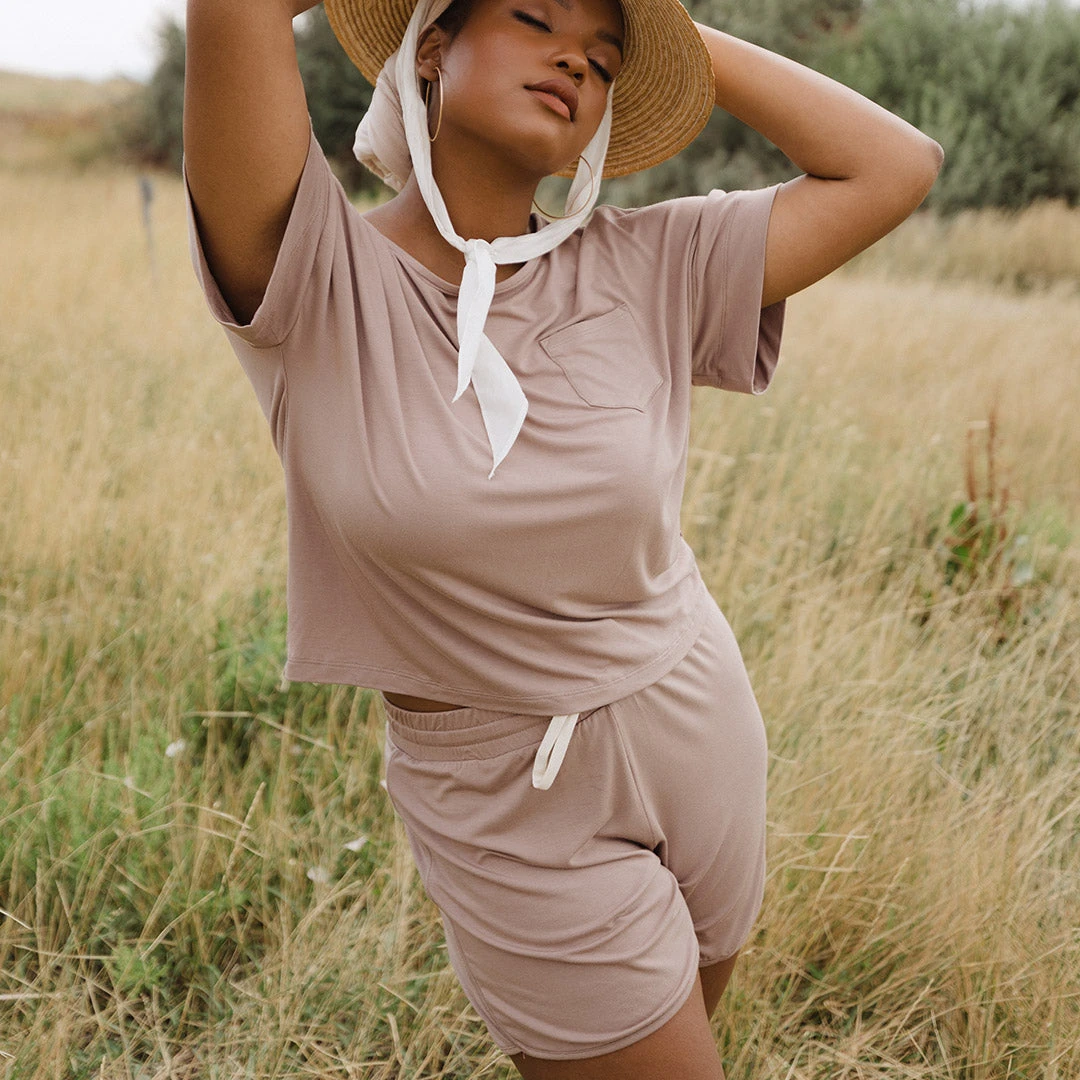 Serenity Shorts, Mocha 9 Serenity Shorts, Mocha - Image 7