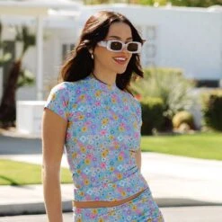 Darling Blue Short Sleeve Rash Guard 10 Darling Blue Short Sleeve Rash Guard -Clothing Promotional Store B38A9156final