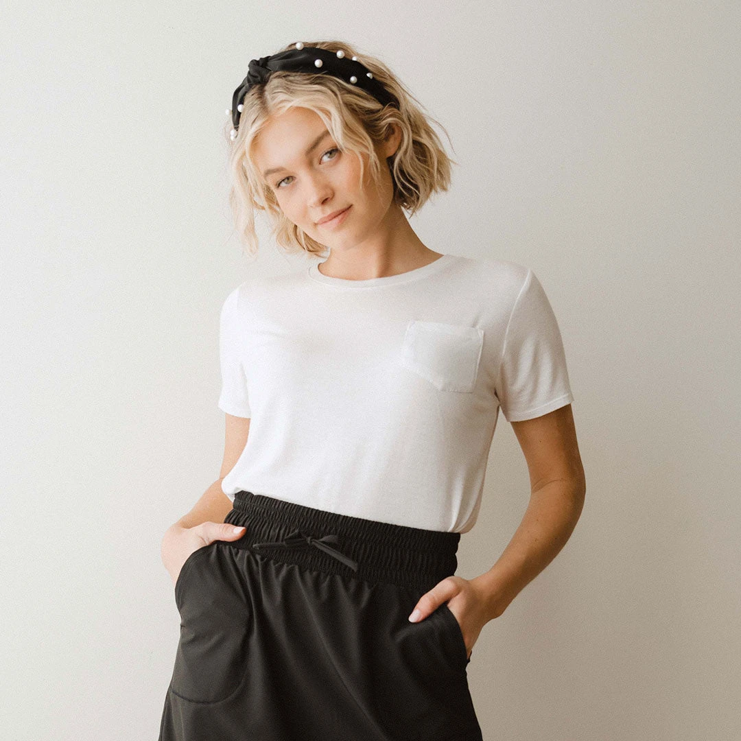 Basic Tee, White 4 Basic Tee, White - Image 2