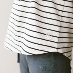 Basic V Neck Tee, Black Venice Stripe 21 Basic V Neck Tee, Black Venice Stripe -Clothing Promotional Store BASIC V NECK TEE BLACK VENICE STRIPE 6