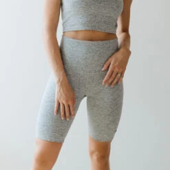 Biker Shorts, Heather Grey -Clothing Promotional Store BIKER SHORTS HEATHER GREY 36