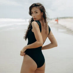 The Monica One-Piece Swimsuit, Black -Clothing Promotional Store BLACK ONE PIECE 20