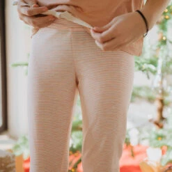 Mini Pink Stripe Pajama Set 11 Mini Pink Stripe Pajama Set -Clothing Promotional Store BLUSH STRIPE 4