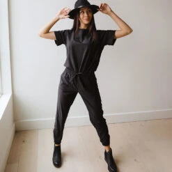 Clothing Promotional Store -Clothing Promotional Store BOSS CROP JUMPSUIT BLACK 7 1