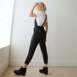 Black Classic Overall Jumpsuit -Clothing Promotional Store CLASSIC OVERALL BLACK 1 1