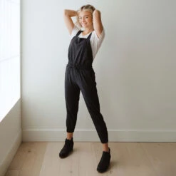Black Classic Overall Jumpsuit -Clothing Promotional Store CLASSIC OVERALL BLACK 5