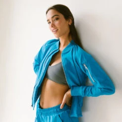 Cobalt Bomber Jacket