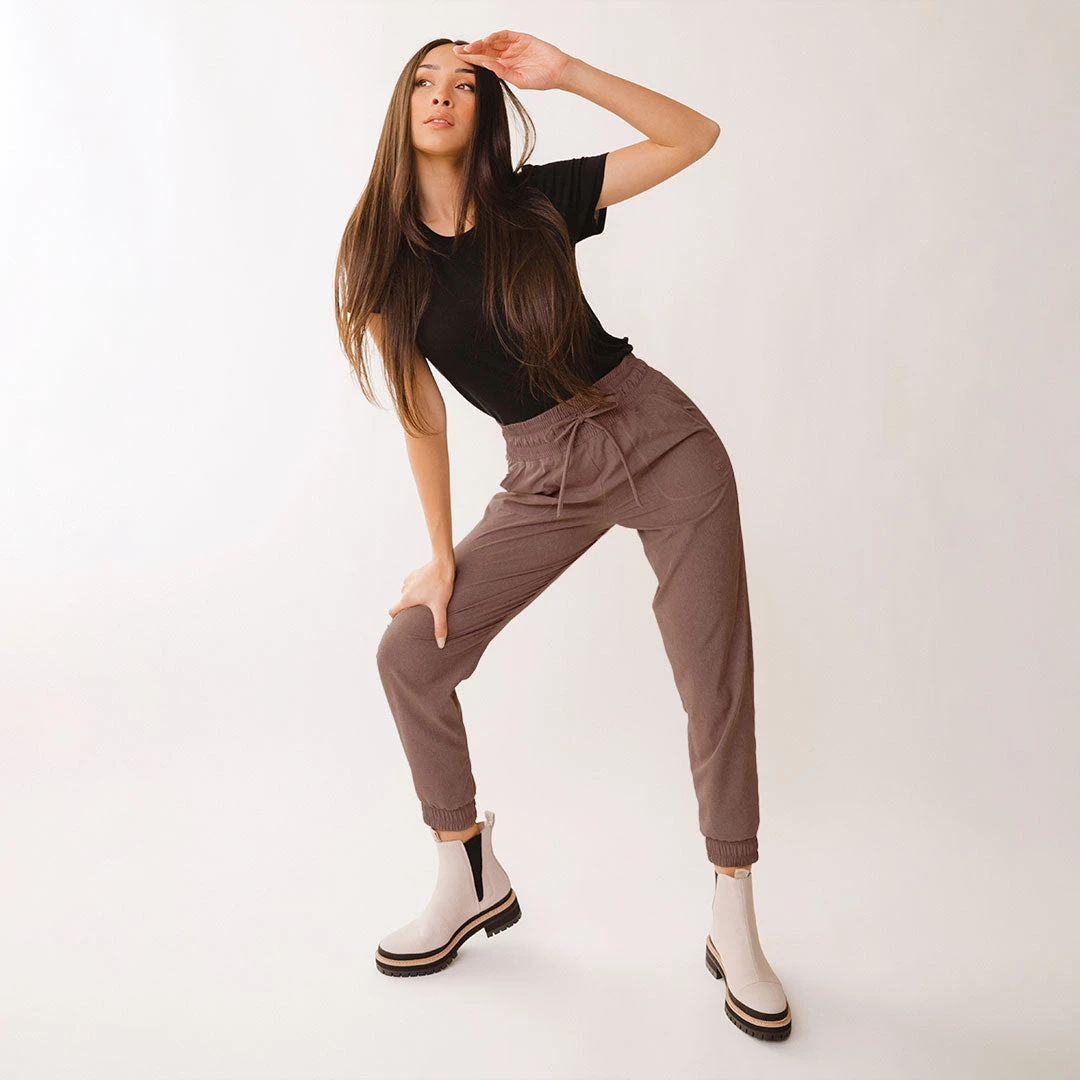 Destination Joggers, Heather Maroon 3 Destination Joggers, Heather Maroon