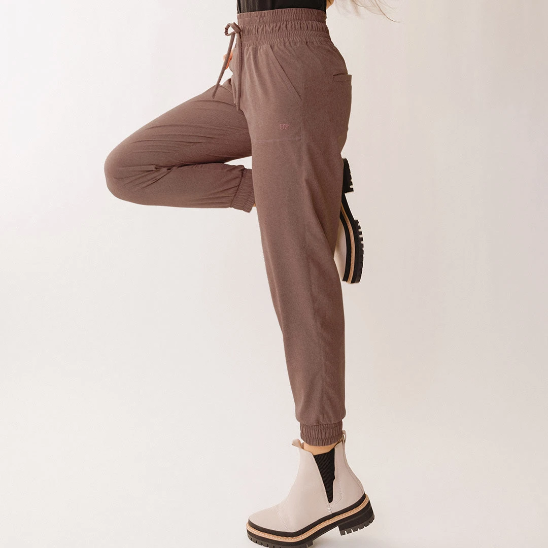 Destination Joggers, Heather Maroon 5 Destination Joggers, Heather Maroon - Image 3