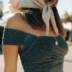 The Midnight Dash Off Shoulder One-Piece Swimsuit -Clothing Promotional Store DNIGHT DASH OFF THE SHOULDER 5