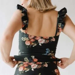 Bella Tankini, Rose Black -Clothing Promotional Store DSC03619final