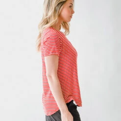 Basic Tee, Red White 13 Basic Tee, Red White -Clothing Promotional Store DSC 0021 web 1