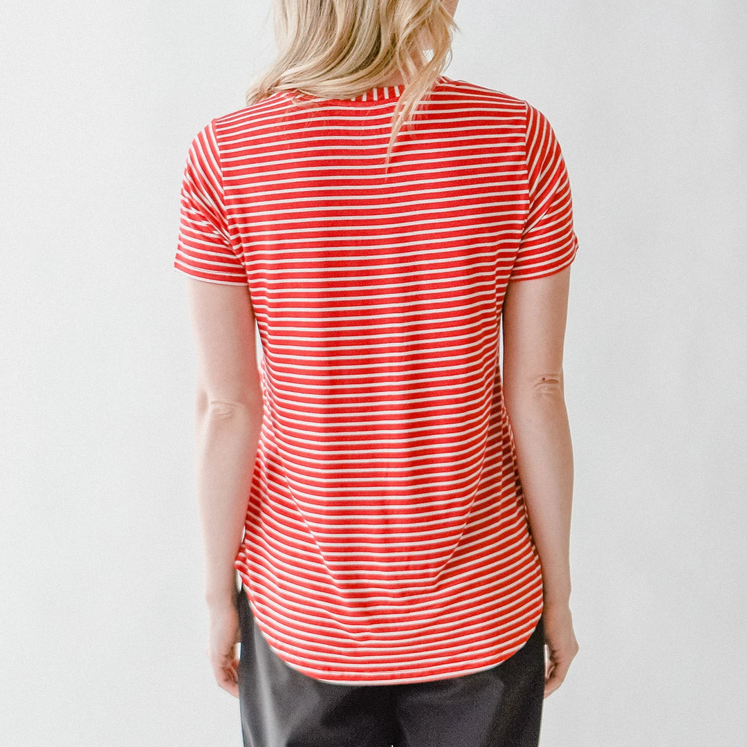 Basic Tee, Red White 10 Basic Tee, Red White - Image 8