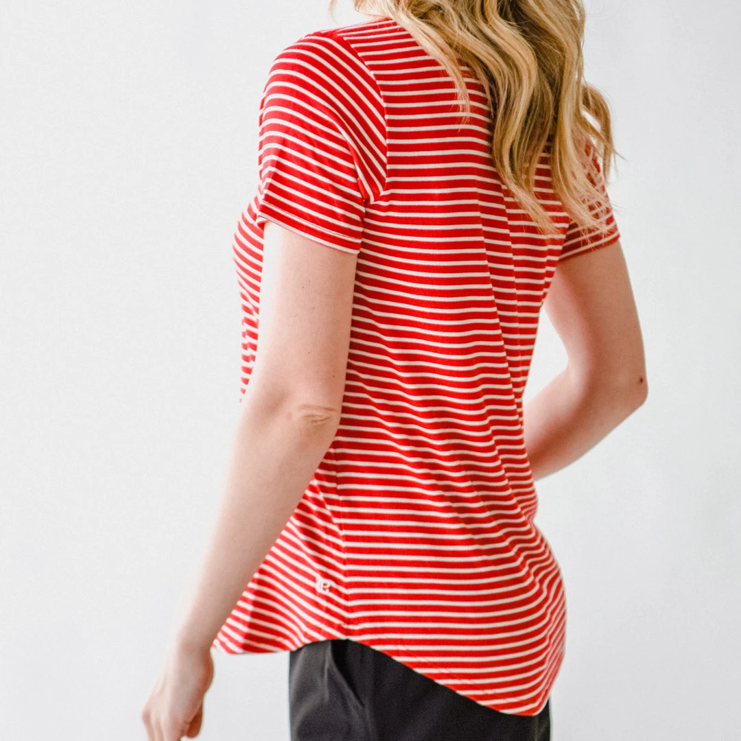 Basic Tee, Red White 8 Basic Tee, Red White - Image 6