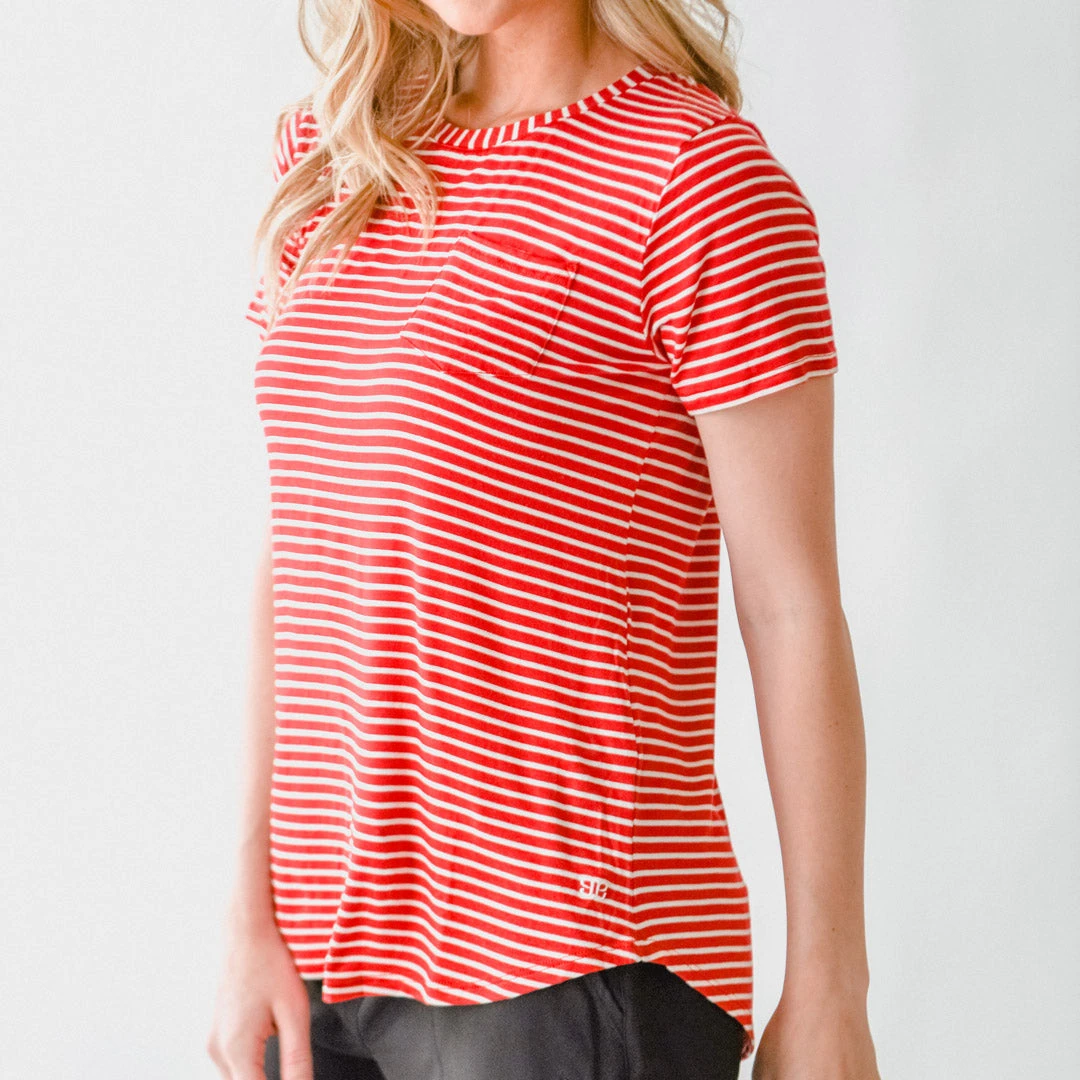 Basic Tee, Red White 7 Basic Tee, Red White - Image 5