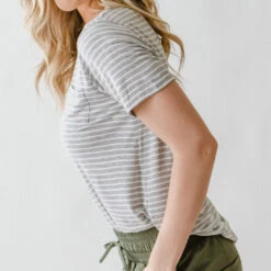 Basic Tee, Heather Grey/Ivory 22 Basic Tee, Heather Grey/Ivory -Clothing Promotional Store DSC 0075 web 1