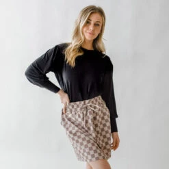 The Coco Long Sleeve, Bamboo Black 13 The Coco Long Sleeve, Bamboo Black -Clothing Promotional Store DSC 0168 copy web