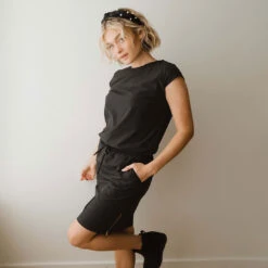 Black Going Places Dress 10 Black Going Places Dress -Clothing Promotional Store GOING PLACES DRESS BLACK 3 1