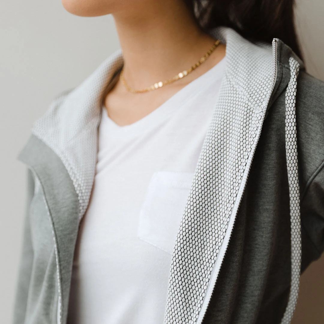 Alta Zip Up Hoodie, Heather Grey 8 Alta Zip Up Hoodie, Heather Grey - Image 6