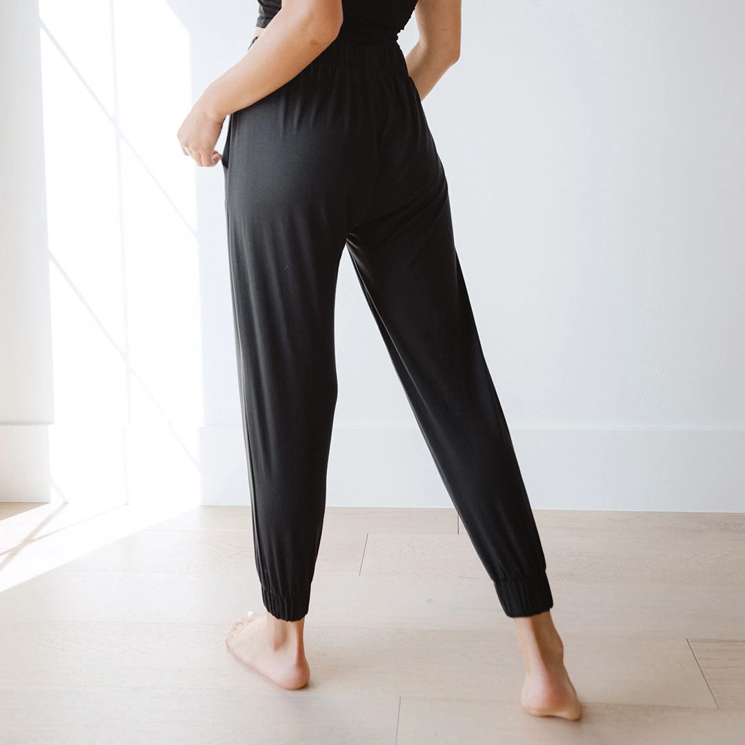 Serenity Harem Joggers, Black 6 Serenity Harem Joggers, Black - Image 4